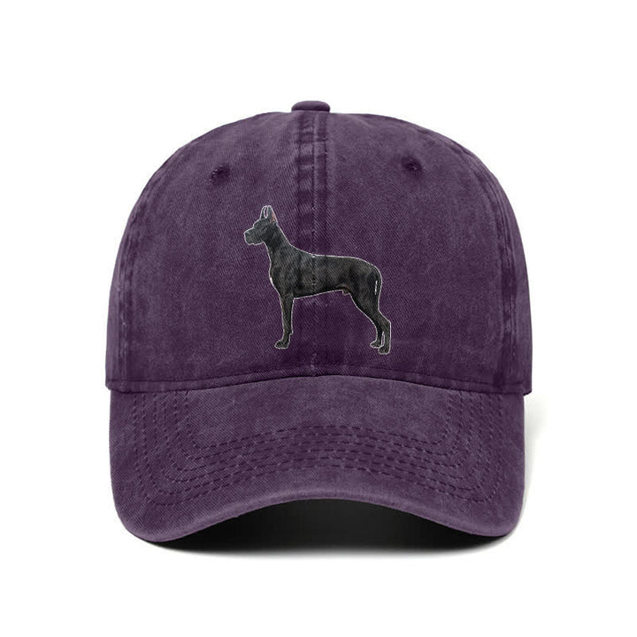 Casquette de baseball ajustable pour amoureux des chiens Doberman
