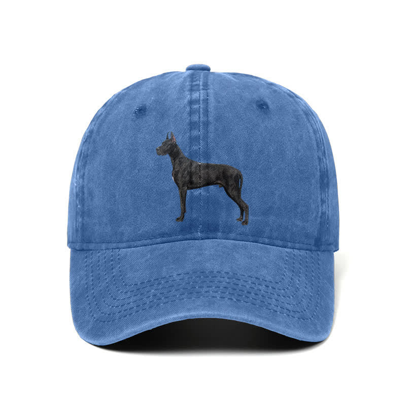 Casquette de baseball ajustable pour amoureux des chiens Doberman