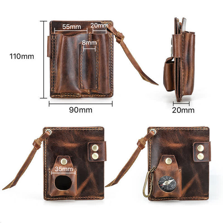 Sac de ceinture en cuir avec organiseur de poche pour portefeuille EDC personnalisé - image 14