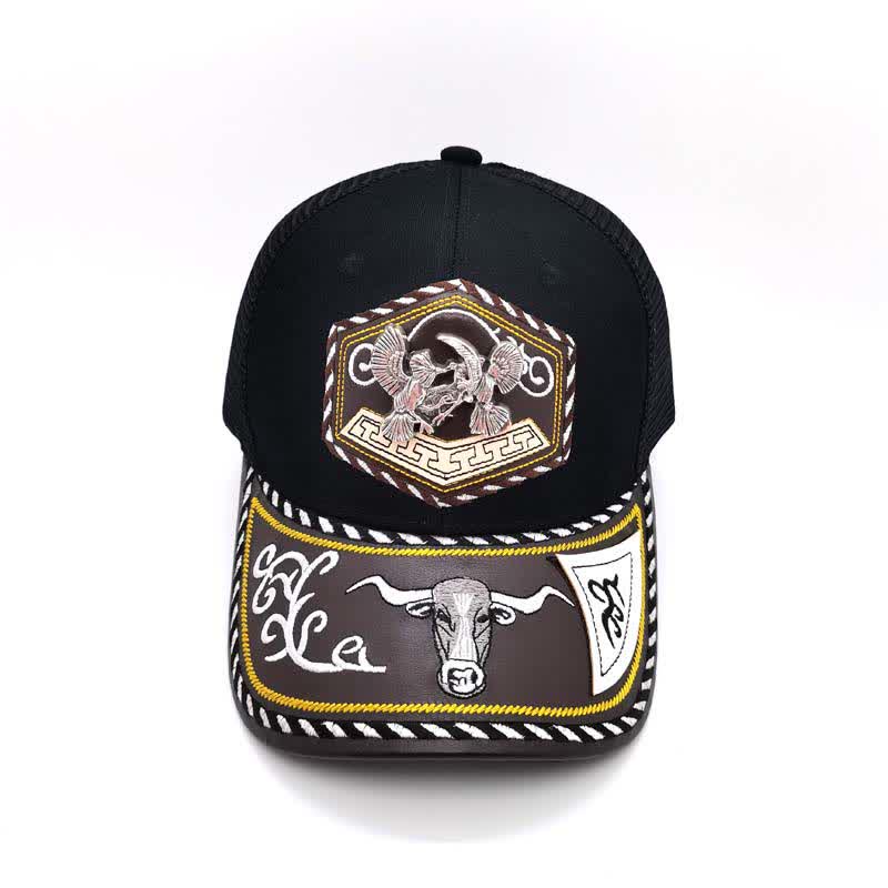 Casquette de camion en maille noire avec broderie Weterm en métal argenté 3D (prévente) - image 7