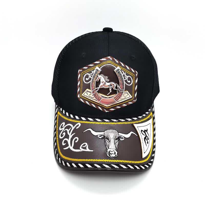 Casquette de camion en maille noire avec broderie Weterm en métal argenté 3D (prévente) - image 3