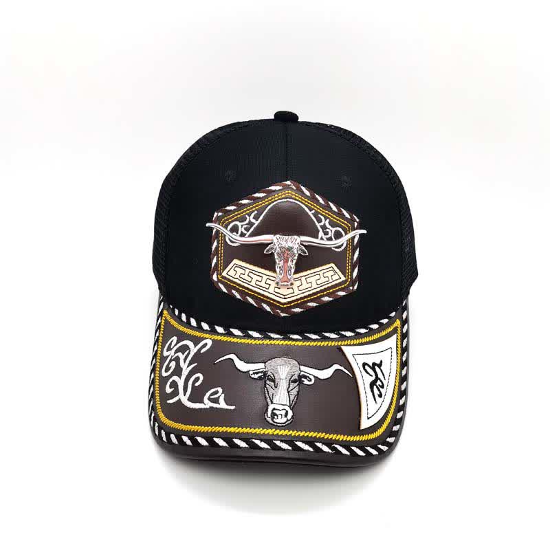 Casquette de camion en maille noire avec broderie Weterm en métal argenté 3D (prévente) - image 5