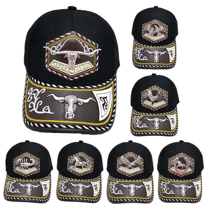 Casquette de camion en maille noire avec broderie Weterm en métal argenté 3D (prévente) - image 2