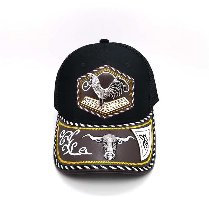 Casquette de camion en maille noire avec broderie Weterm en métal argenté 3D (prévente) - image 9