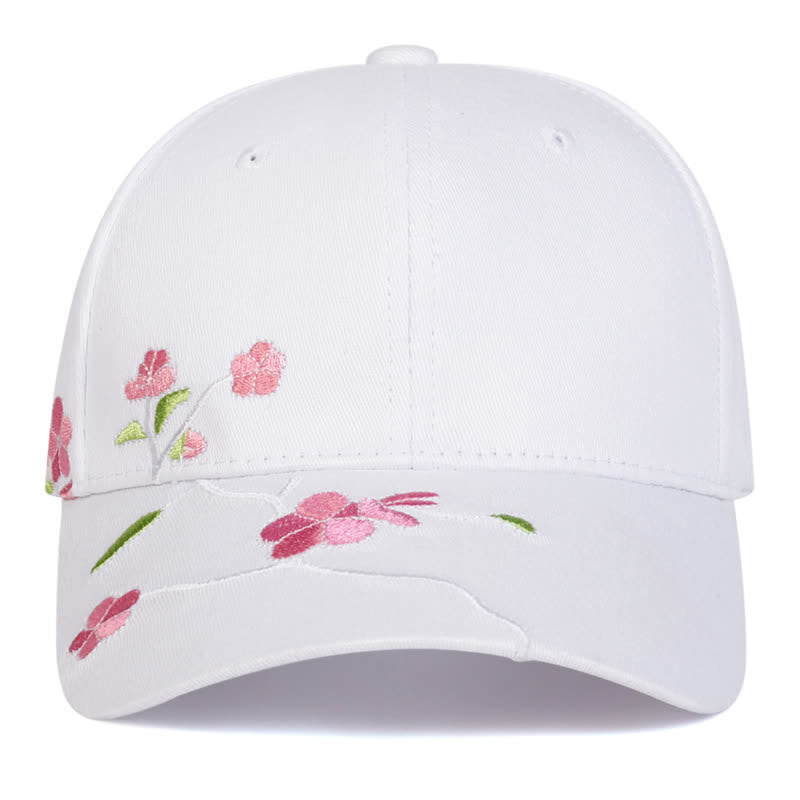 Casquette de baseball ajustable à motif floral brodé sur le côté rose - image 8