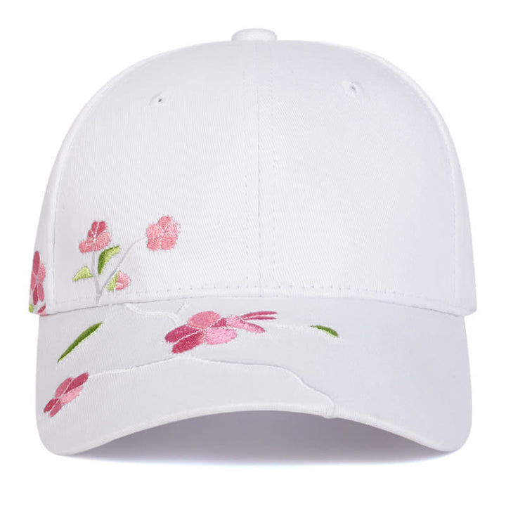 Casquette de baseball ajustable à motif floral brodé sur le côté rose - image 8