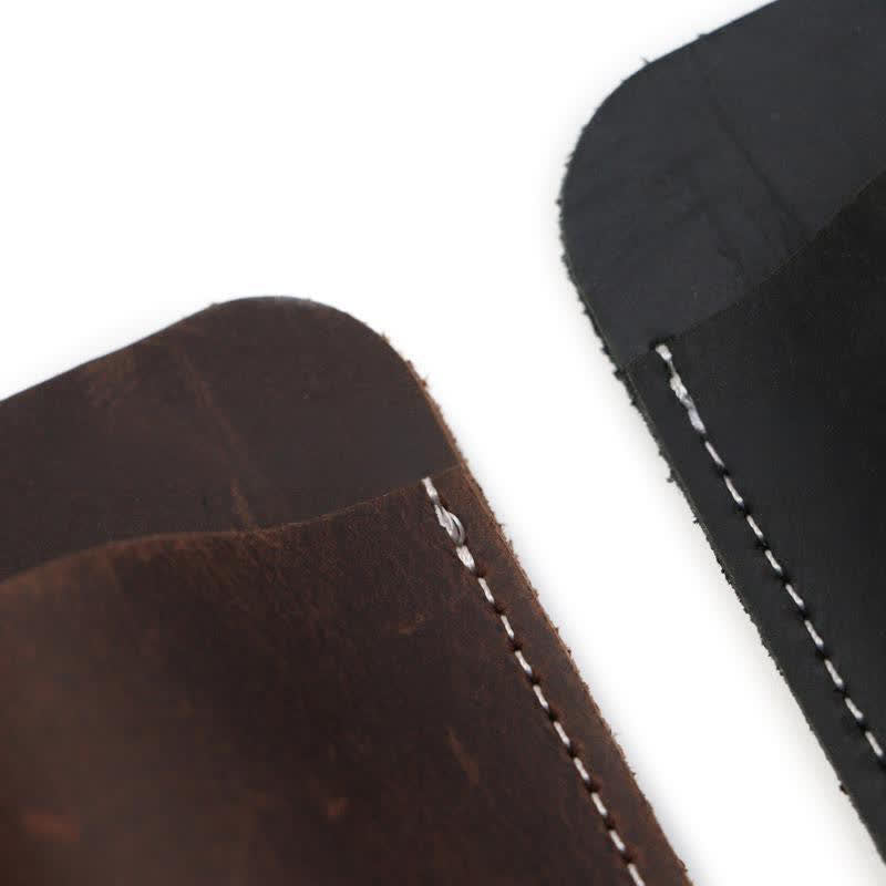 Étui de ceinture en cuir pour couteau pliant horizontal à fond ouvert - image 5