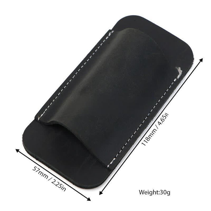Étui de ceinture en cuir pour couteau pliant horizontal à fond ouvert - image 6