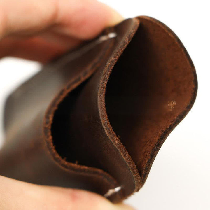Étui de ceinture en cuir pour couteau pliant horizontal à fond ouvert - image 4