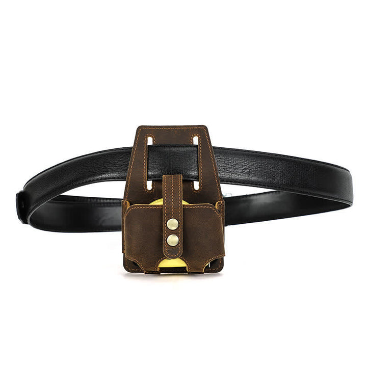Sac ceinture en cuir avec étui doseur en acier de 5 m pour café - image 10