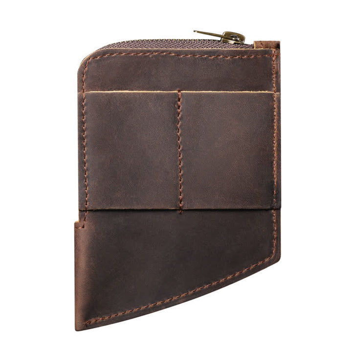 Portefeuille de poche EDC incurvé en cuir, sac ceinture - image 6