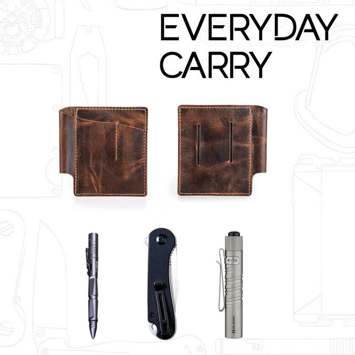 Sac ceinture organiseur de poche rétro en cuir EDC - image 6