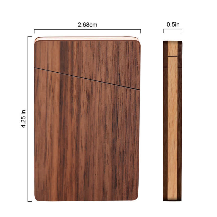 Étui en bois pour cartes de visite avec nom gravé personnalisé - image 5
