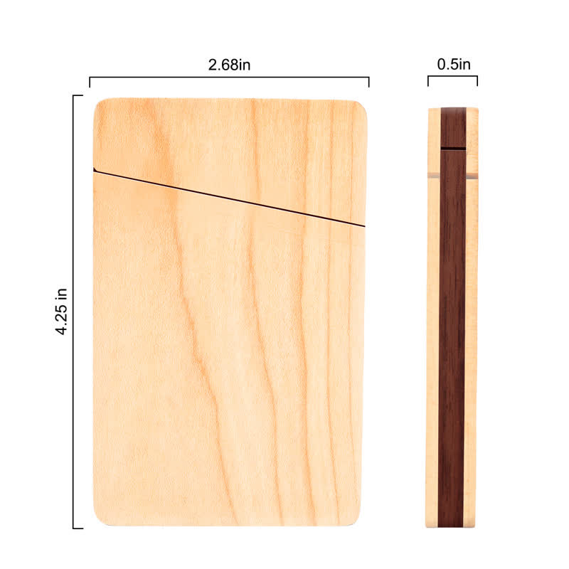 Étui en bois pour cartes de visite avec nom gravé personnalisé - image 12