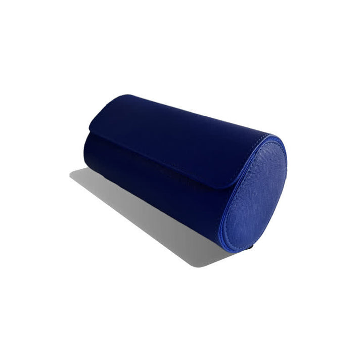 Étui de voyage en cuir pour montre avec initiales personnalisées - 3 positions - Bleu - image 14