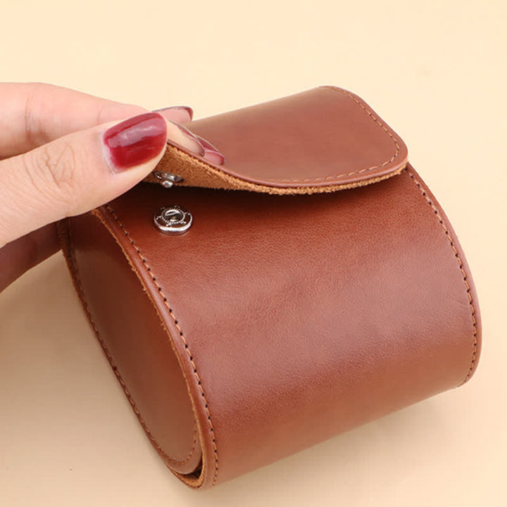 Étui de voyage en cuir pour montre avec initiales personnalisées - image 5