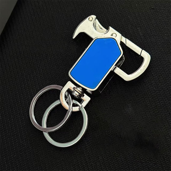 Porte-clés multifonction rotatif à 360 degrés avec couteau - image 7