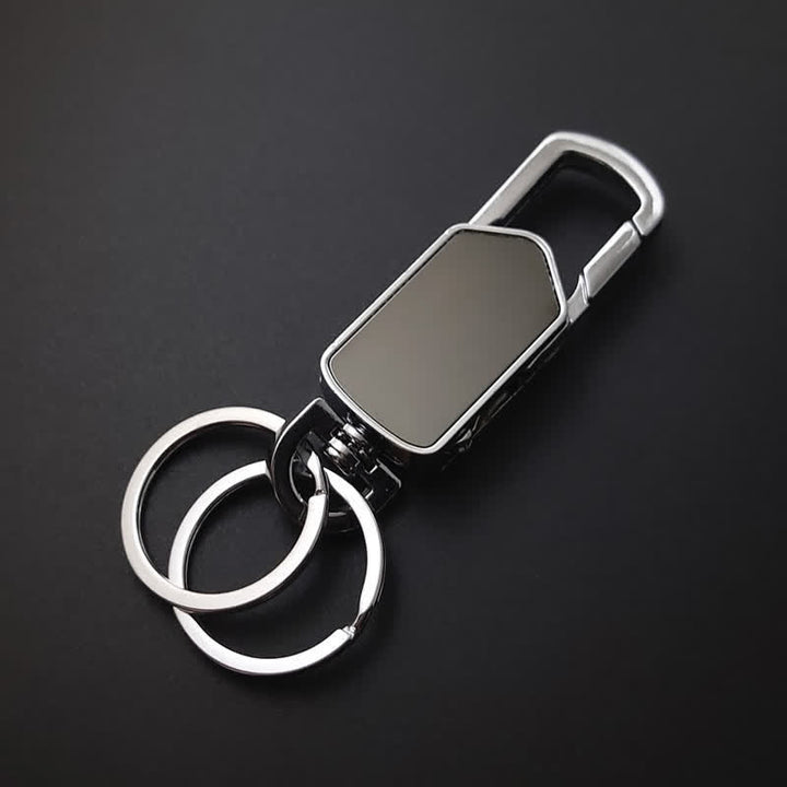 Porte-clés multifonction rotatif à 360 degrés avec couteau - Noir - image 8