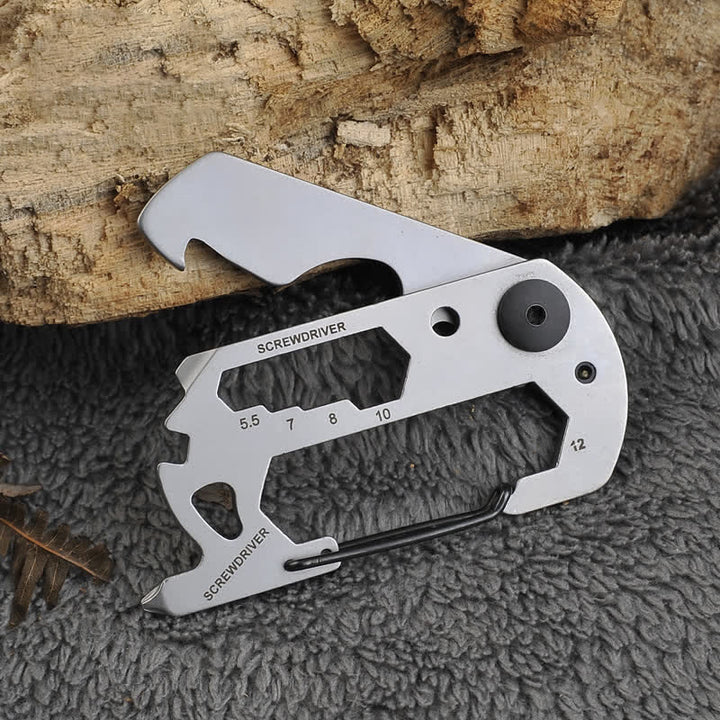Mousqueton d'escalade multifonction 7 en 1, porte-clés EDC - image 7