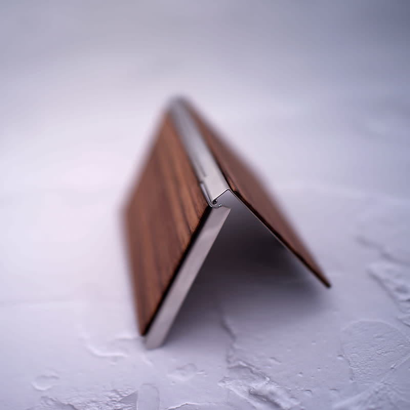 Étui en bois pour cartes de visite avec nom gravé personnalisé - image 7