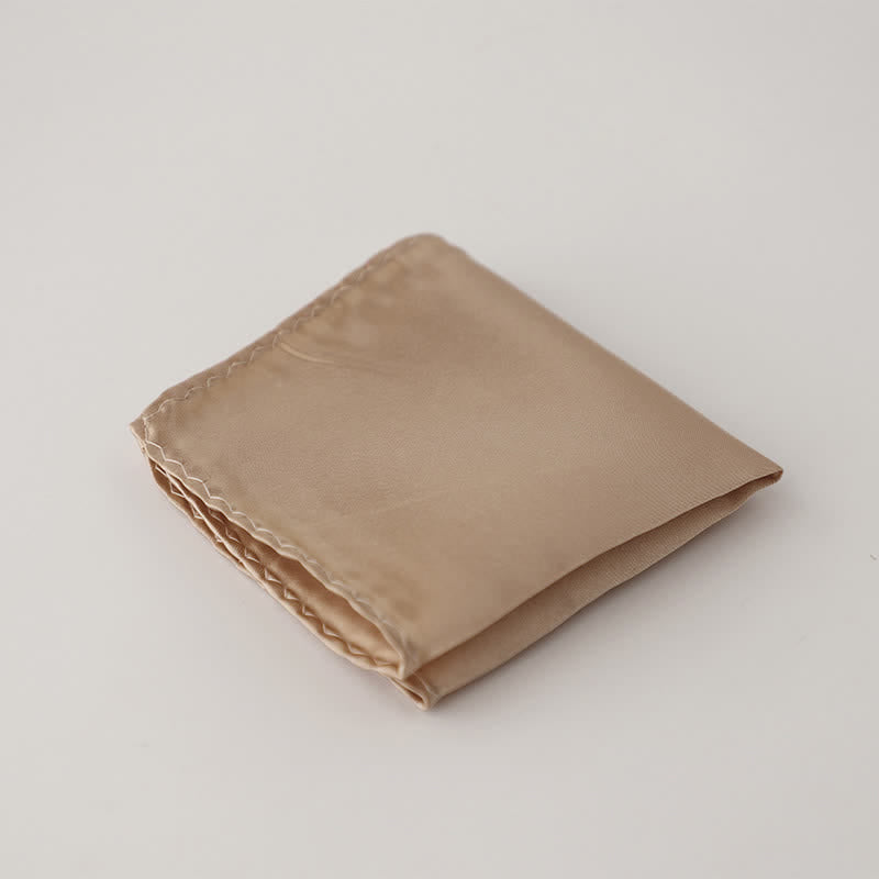 Pochette de costume simple et unie pour homme, idéale pour un mariage - Champagne - image 36