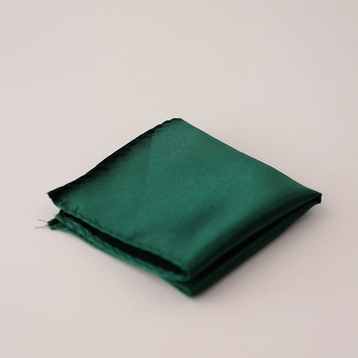 Pochette de costume simple et unie pour homme, idéale pour un mariage - image 3