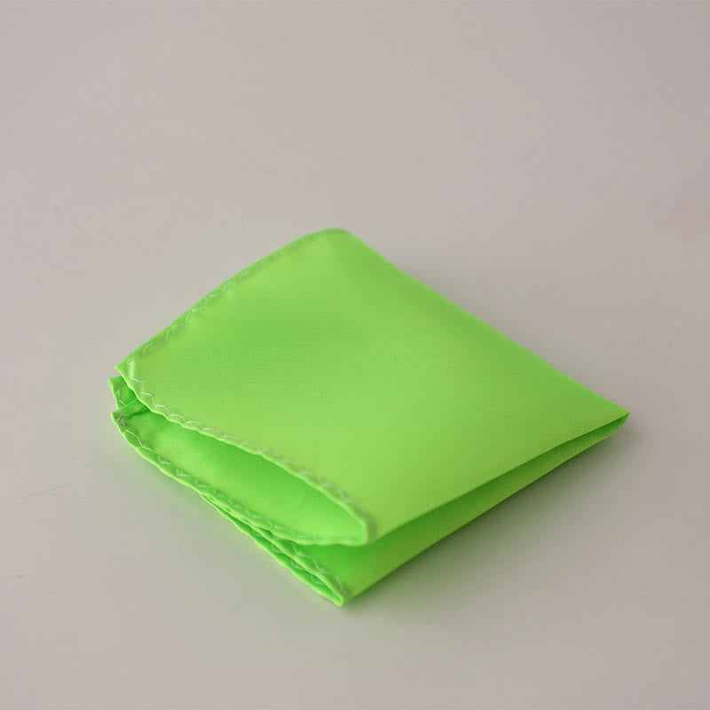 Pochette de costume simple et unie pour homme, idéale pour un mariage - Chartreuse - image 39