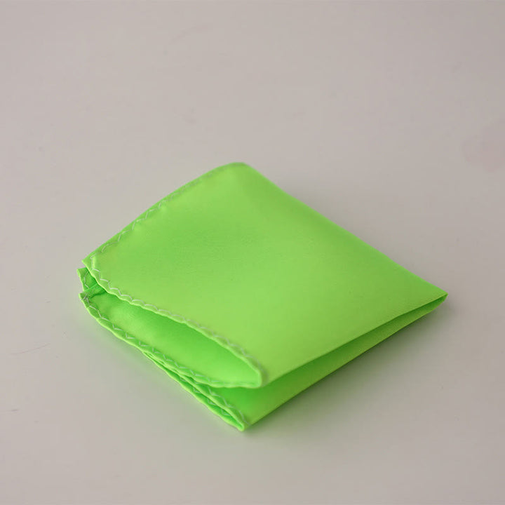 Pochette de costume simple et unie pour homme, idéale pour un mariage - Chartreuse - image 39