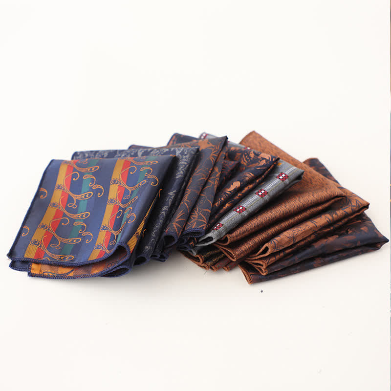 Pochette de costume vintage à motifs multiples pour homme - image 5