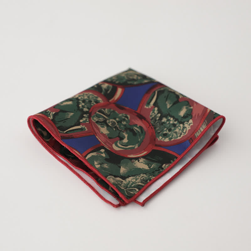 Pochette de costume fantaisie à motif géométrique et floral pour homme - Style #16 - image 19