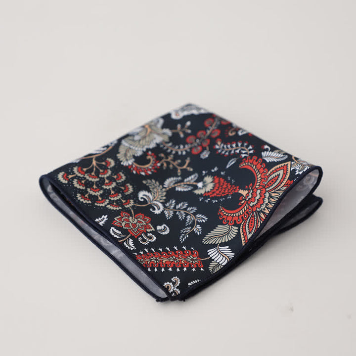 Pochette de costume fantaisie à motif géométrique et floral pour homme - Style #19 - image 22