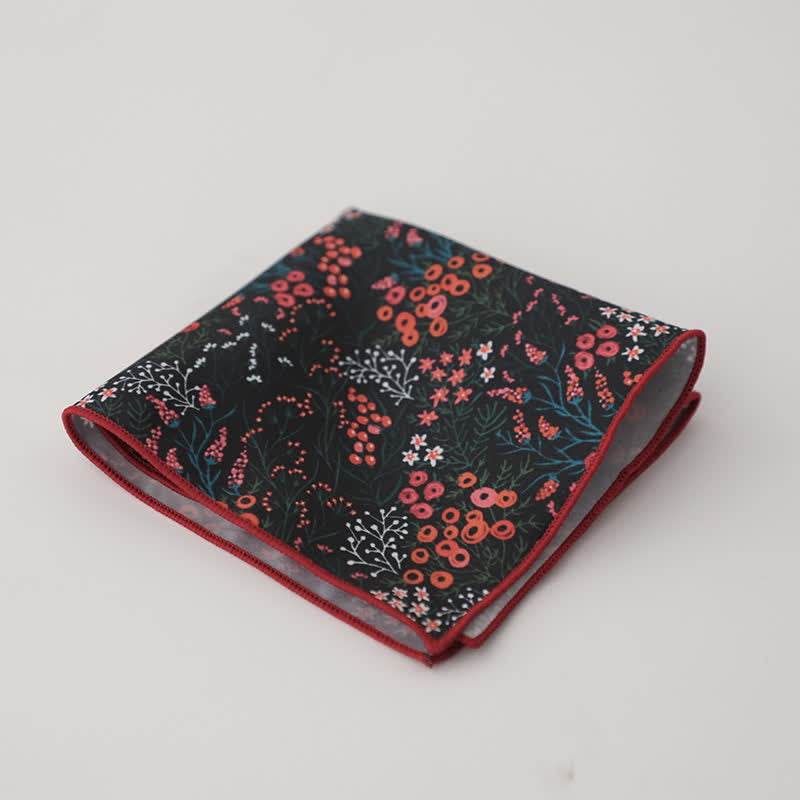 Pochette de costume fantaisie à motif géométrique et floral pour homme - Style #14 - image 17