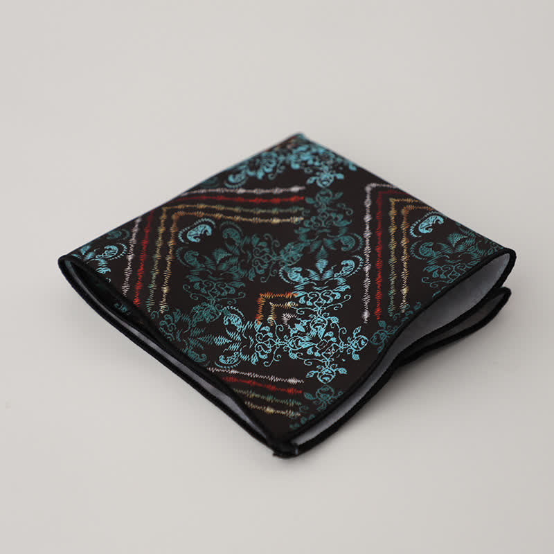 Pochette de costume fantaisie à motif géométrique et floral pour homme - Style #18 - image 21
