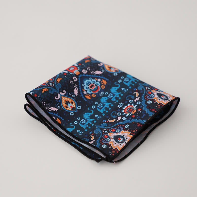 Pochette de costume fantaisie à motif géométrique et floral pour homme - Style #8 - image 11