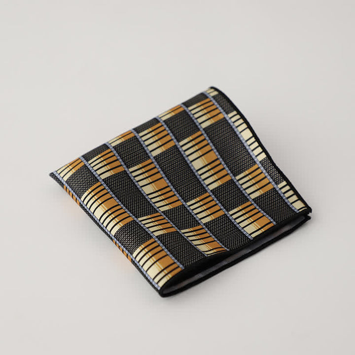 Pochette de costume fantaisie à motif géométrique et floral pour homme - Style #3 - image 6