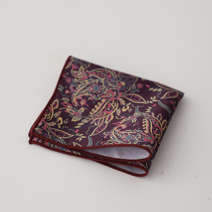 Pochette de costume fantaisie à motif géométrique et floral pour homme - Style #9 - image 12