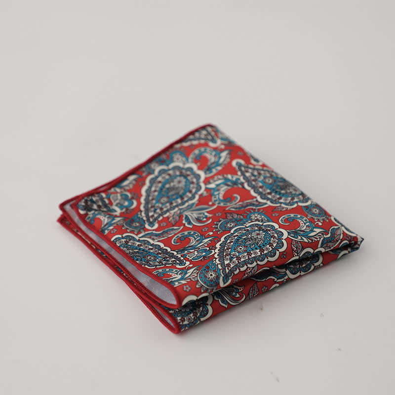 Pochette de costume fantaisie à motif géométrique et floral pour homme - Style #5 - image 8