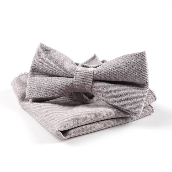 Lot de 2 nœuds papillons mouchoirs Morandi Color System - Gris - image 10