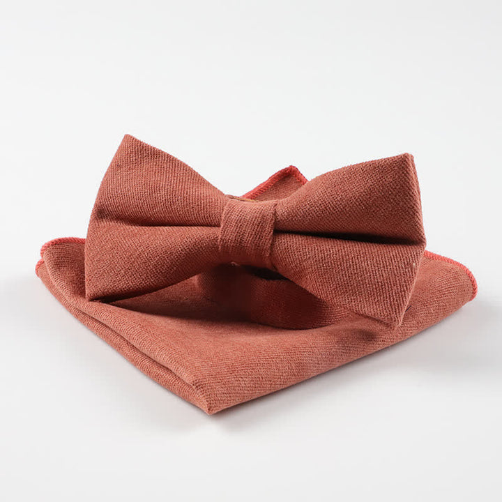 Lot de 2 nœuds papillons mouchoirs Morandi Color System - Tomate - image 9