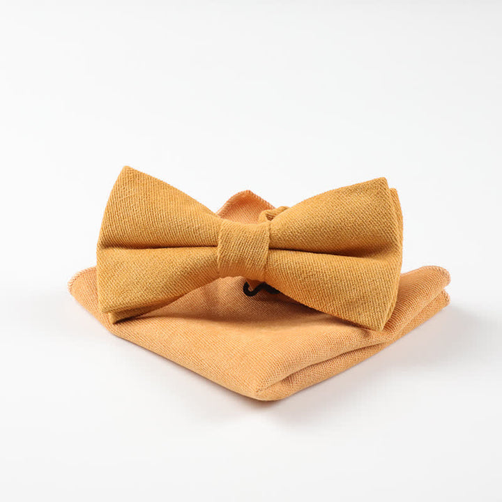 Lot de 2 nœuds papillons mouchoirs Morandi Color System - Jaune - image 16