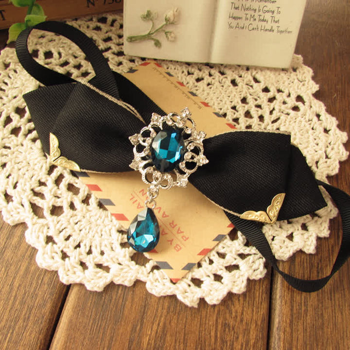 Nœud papillon strass pour mariage, marié et mariée - image 5
