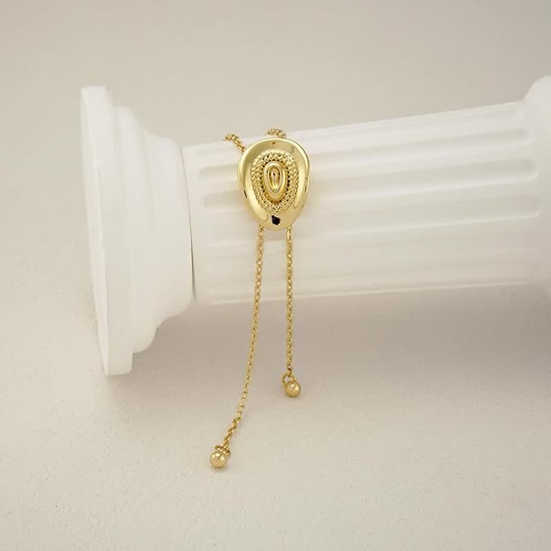 Collier avec pendentif personnalisé en forme de chapeau de cowboy occidental - image 5