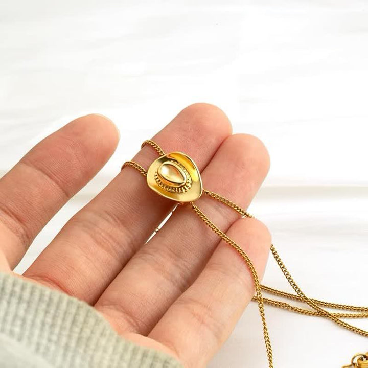 Collier avec pendentif personnalisé en forme de chapeau de cowboy occidental - image 5