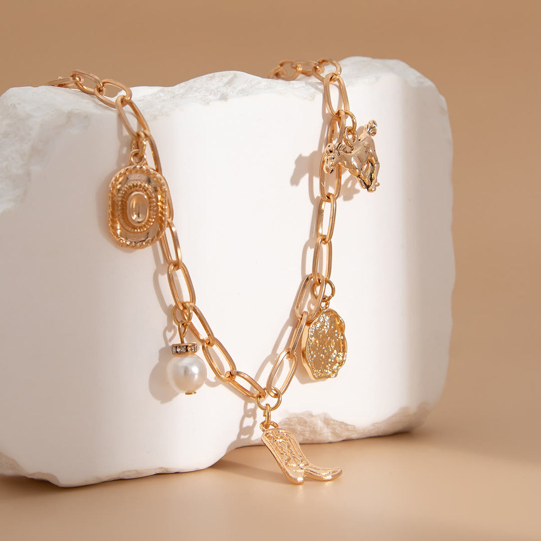 Collier exquis multi-éléments de style occidental pour femme - image 1