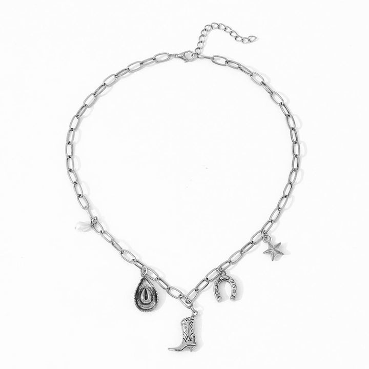 Collier en métal pour femme sur le thème du cowboy occidental - image 5