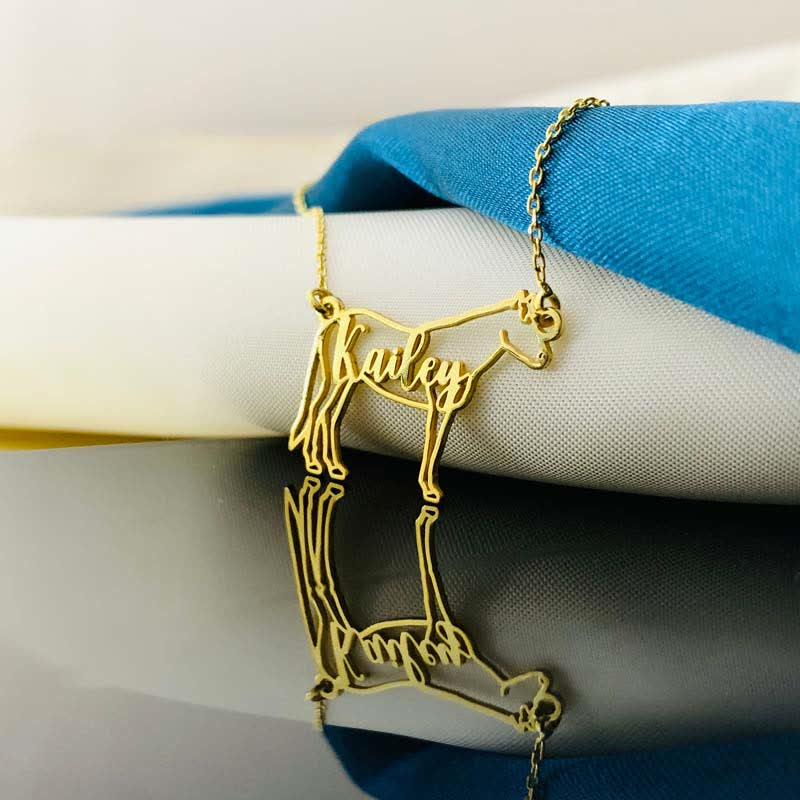 Collier avec pendentif personnalisé pour amoureux des chevaux - image 2