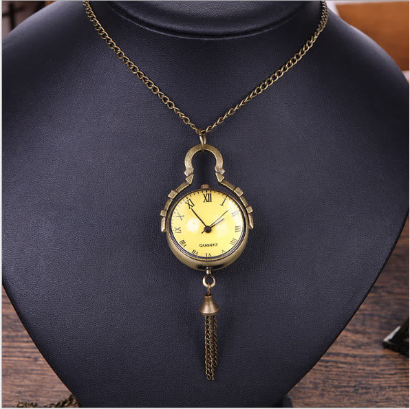Montre de poche à quartz unisexe rétro de grande taille et luxueuse - image 2