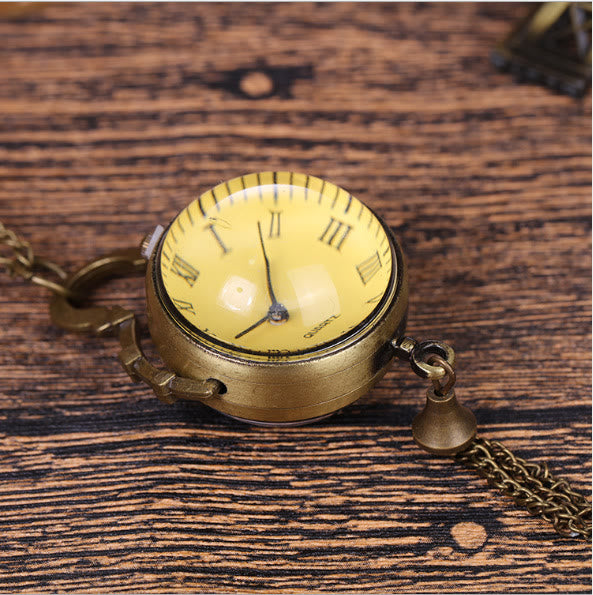 Montre de poche à quartz unisexe rétro de grande taille et luxueuse - image 1