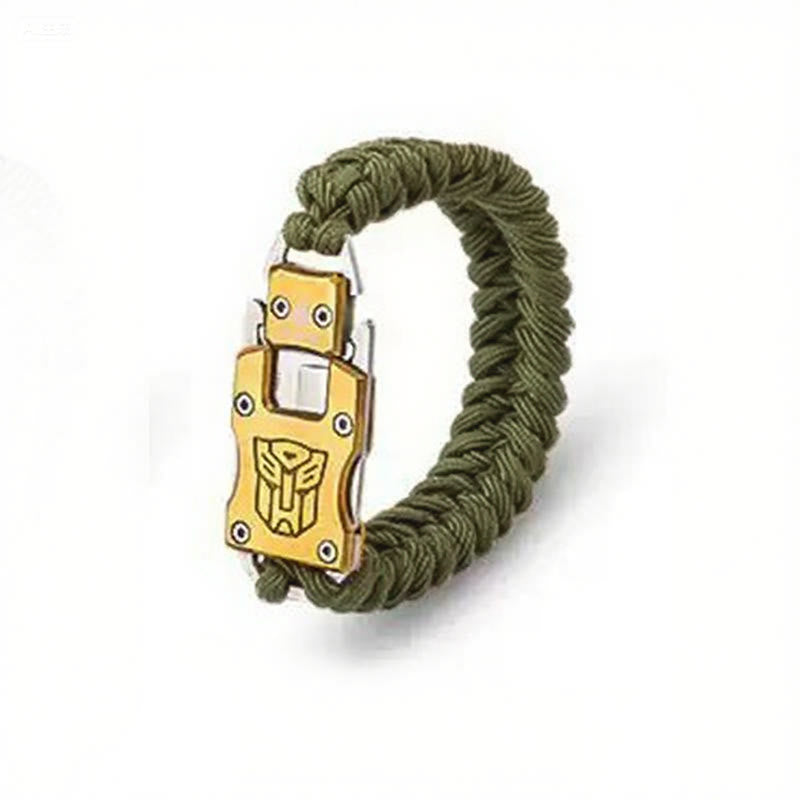 Bracelet de survie tactique d'urgence en plein air avec couteau caché - Vert armée - image 14
