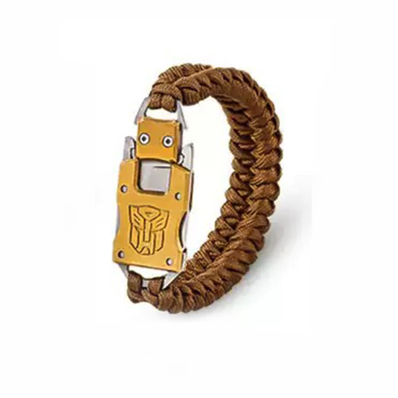 Bracelet de survie tactique d'urgence en plein air avec couteau caché - Or - image 2